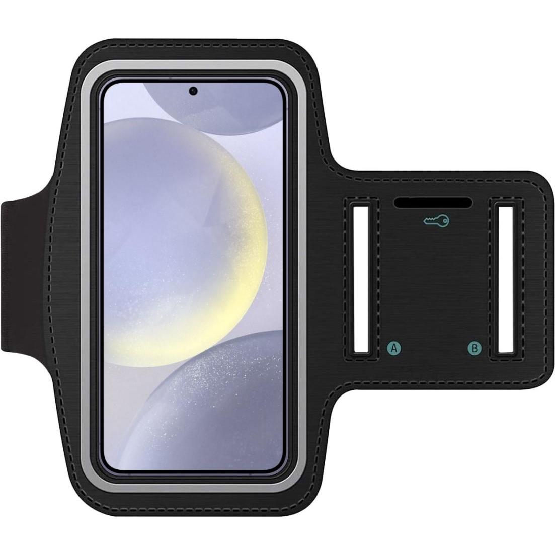 SmartFitness Samsung Galaxy S24+ Handy Sport Armband, Smartphone Sportarmband, Schwarz