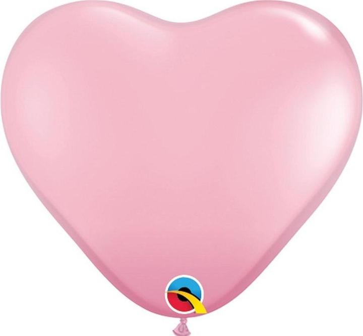 Qualatex Herzballon Rosa 15 cm - 100 Stück (100x)
