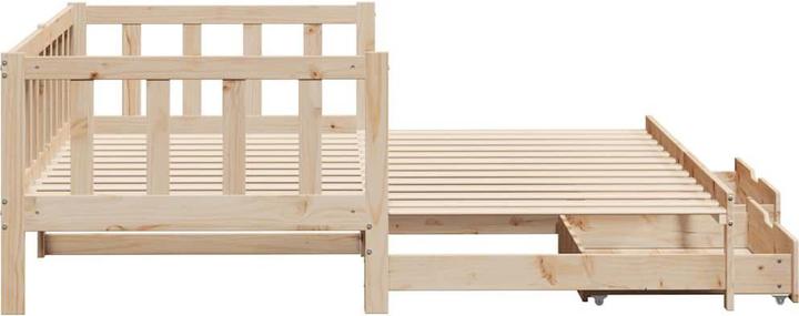 Produktbild vidaXL Tagesbett Ausziehbar mit Schubladen (90 x 200 cm)
