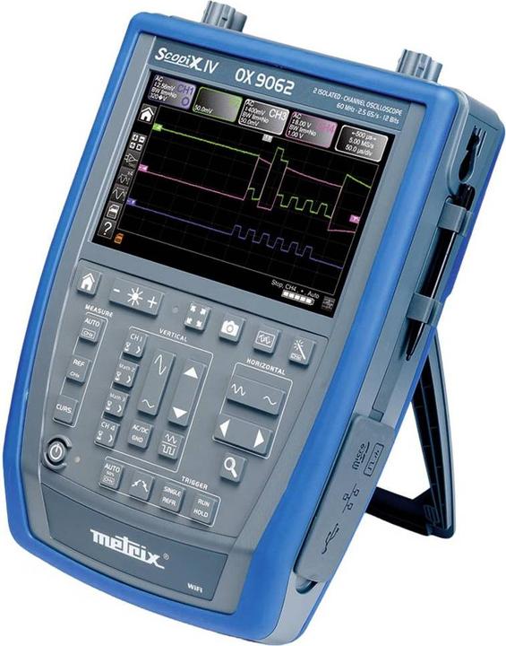 Immagine prodotto Metrix OX 9062 Oscilloscopio digitale 60 MHz a 2 canali 2,5 GSa/s 100 kpts 12 Bit Dig (CAT II 1000V, CAT III 600V)