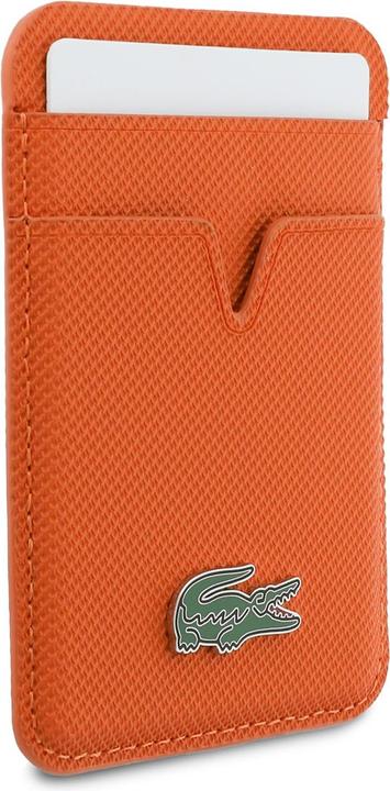 Lacoste Card Wallet Petit Pique MagSafe orange