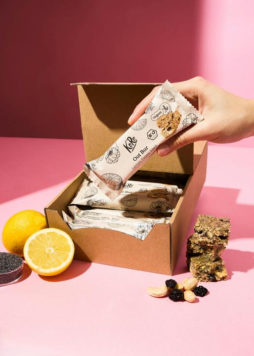 Actual product image KoRo Organic baked oat bar lemon poppy seed (15 pcs., 900 g)