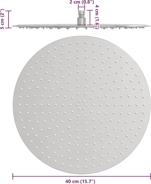Actual product image vidaXL Regenbrause