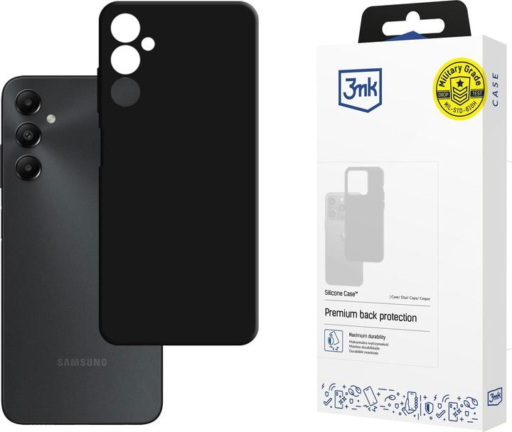 Produktbild 3MK Silicone Case for Samsung Galaxy A05s - Black (Samsung Galaxy A05s)