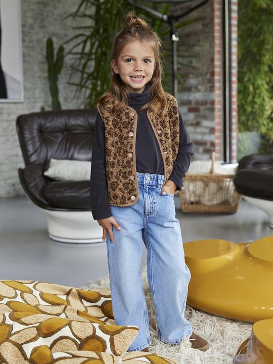 Image du produit Vertbaudet Mädchen Teddyfleece-Weste mit Leopardenmuster (92)