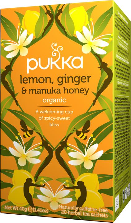 Image du produit Pukka Citron, gingembre et miel de Manuka (40 g)