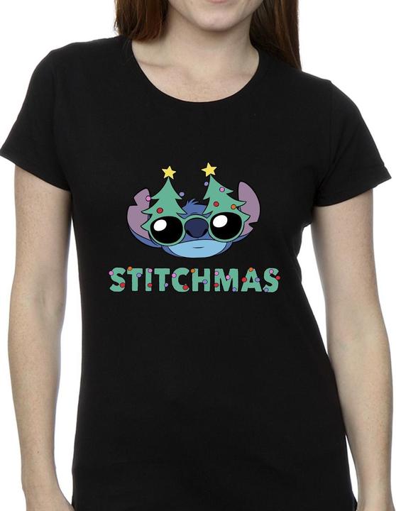 Image du produit Disney - T-shirt LILO & STITCH STITCHMAS GLASSES - Femme (L)