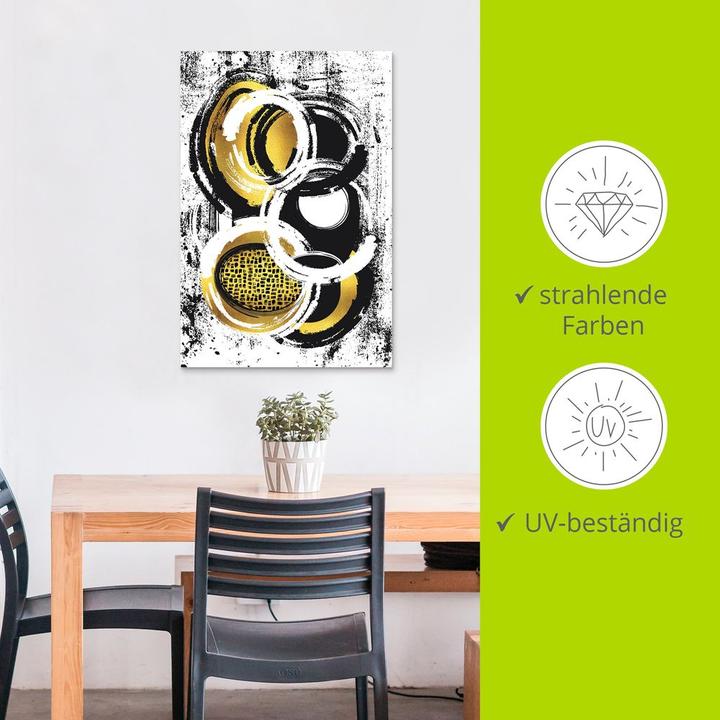 Immagine prodotto Artland Poster Pittura astratta n. 2 oro U1ZX 40x60 cm (20 x 30 cm)