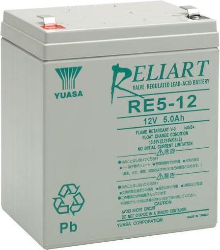 Yuasa RE5-12FR Batterie AGM 12V 5Ah (12 V, 5 Ah)