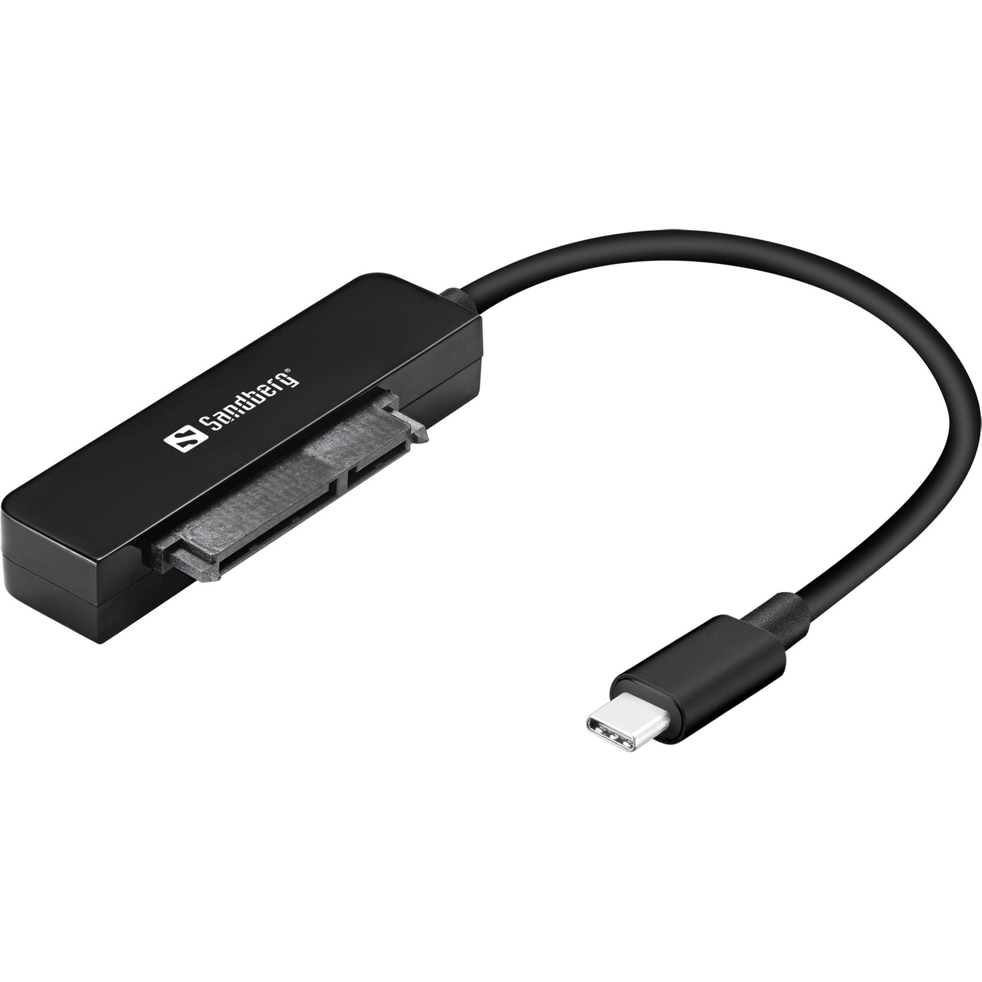 Sandberg Speicher-Controller (2.5"), Festplattengehäuse, Schwarz