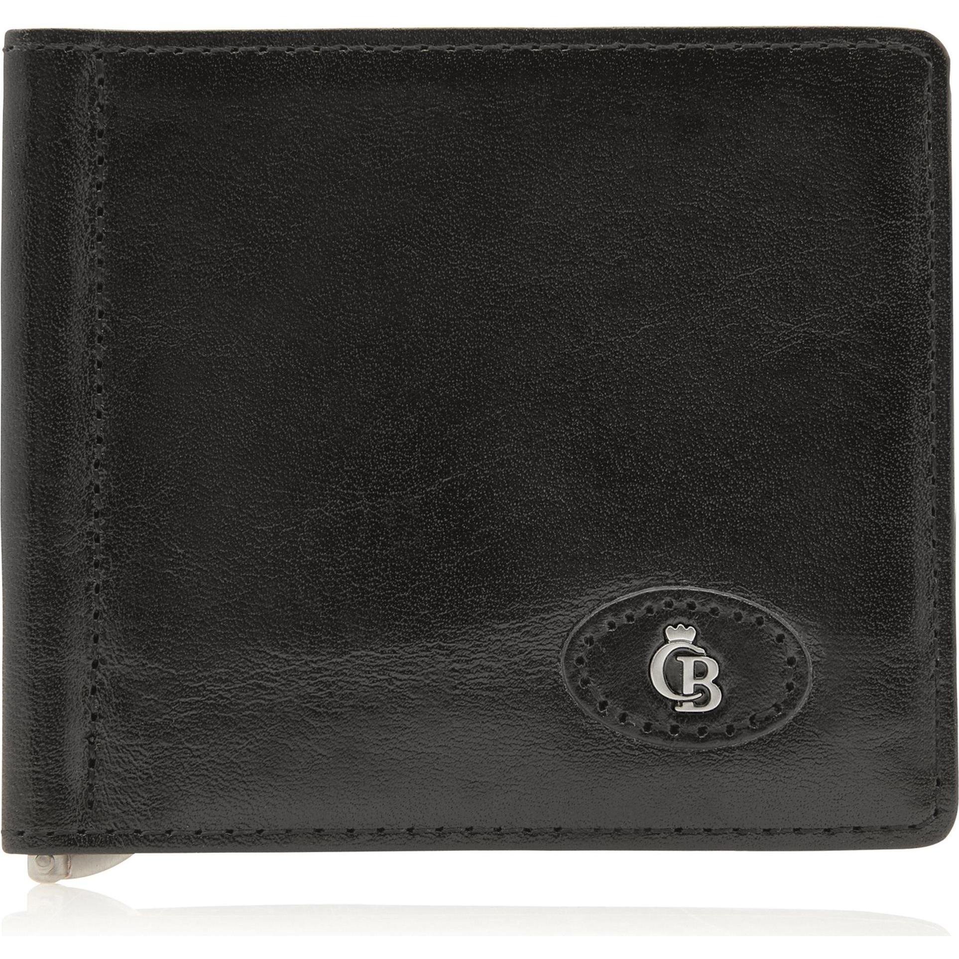Castelijn & Beerens, Herren, Portemonnaie, Gaucho Geldbörse RFID Schutz Leder 10.5 cm, Schwarz