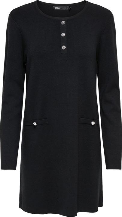 Only Onlania Ls O-Neck Button Dress Ex Knt