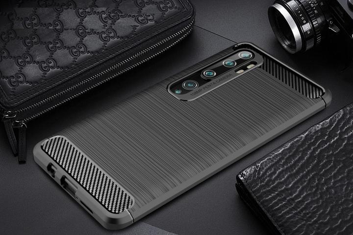 Actual product image Screenguard Xiaomi Mi Note 10 Cover Carbon Brushed Soft TPU (Xiaomi Mi Note 10)