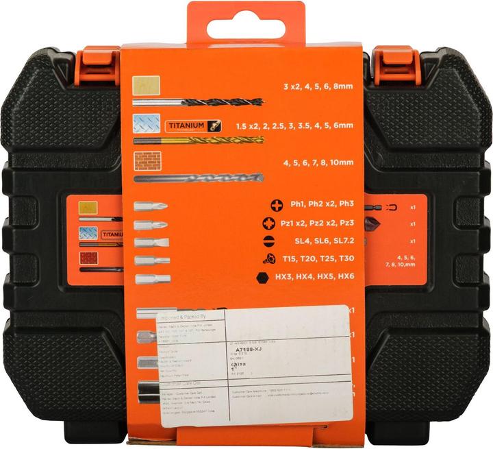 Actual product image Black & Decker Drill bits & screwdriver bits set, 50 pieces (1.5)
