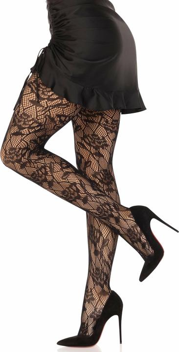 Produktbild Leg Avenue Wild Rose Netzstrumpfhose (One Size)