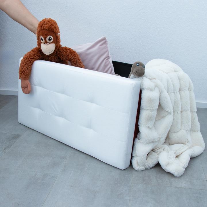 Actual product image Intirilife Bench 76x38x38 cm in SNOW WHITE (38.76 cm)