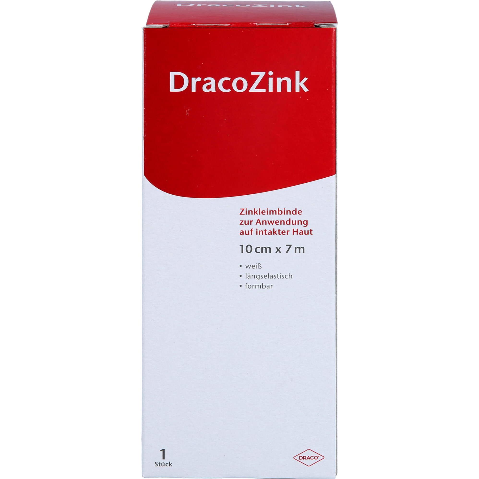 Dracco, Verbandsmaterial, DracoZink Zinkleimbinde 10 cm x 7 cm, 1 St. Binde