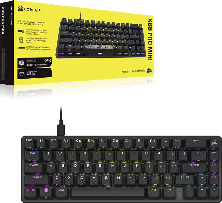 Actual product image Corsair K65 Pro Mini (DE, Cable)