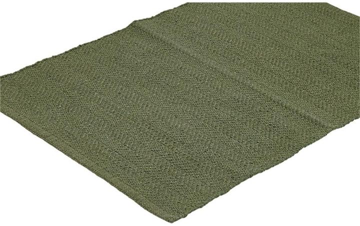 Actual product image Liv Interior Cotton rug Herringbone 70 cm x 140 cm, Green (70 x 140 cm)