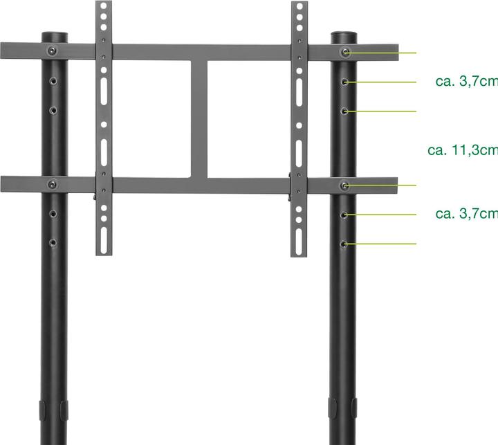Actual product image InLine TV cart (80", 80 kg)