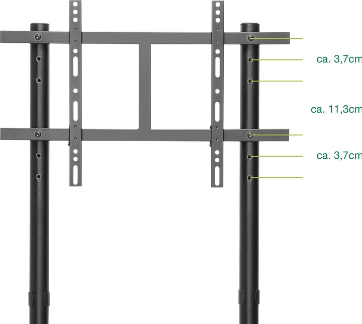 Produktbild InLine TV-Wagen (80", 80 kg)