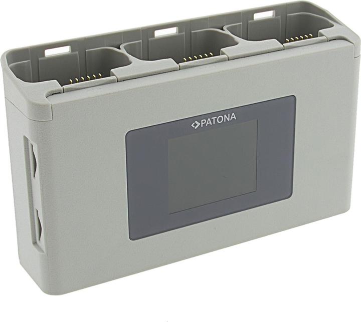 Productafbeelding Patona Platinum Triple Ladegerät BC-JMI2B für DJI Mini 2 Mavic Mini mit Powerbank Speicherkartenfach (DJI Mavic Mini, DJI Mini 2)