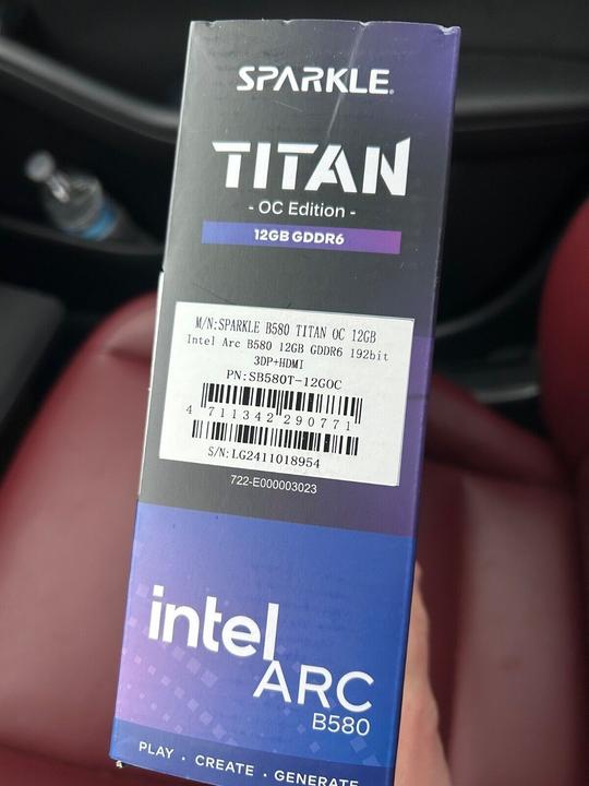 Actual product image Sparkle Intel Arc B580 Titan OC (12 GB)