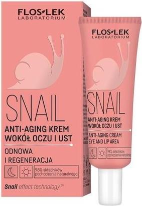 Image du produit Floslek Snail Anti-Aging Cream For Eye And Lip Area 30ml (Crème pour les yeux, 30 ml, Journée)