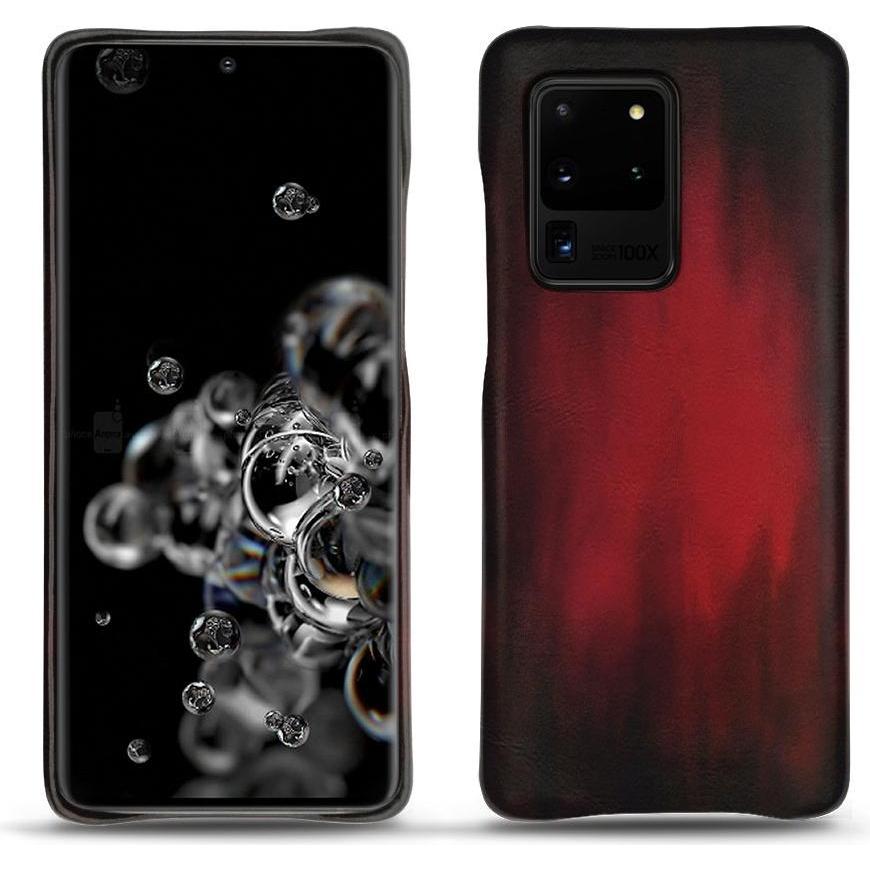 Noreve Lederschutzhülle (Samsung Galaxy S20 Ultra 5G), Smartphone Hülle, Rot
