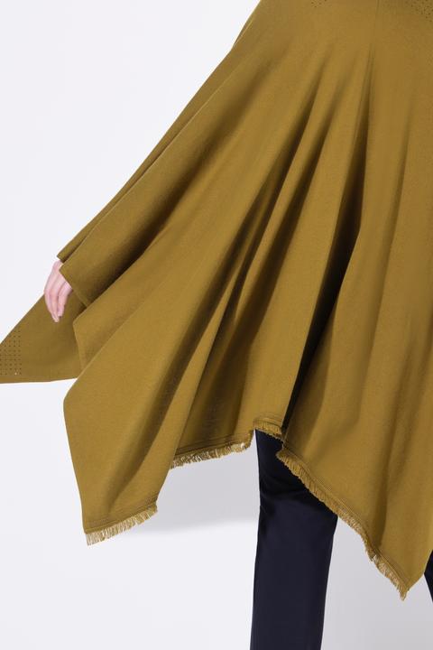 Produktbild Ulla Popken Strickponcho, Oversized, Ziersteine, offene Form (42, 44, 46, 48)