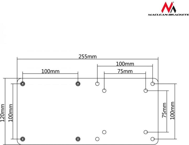 Produktbild Maclean MC-721 NUC Mac Mini CPU PC VESA Mounting Bracket
