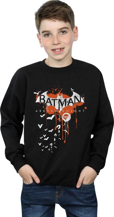 Produktbild Jungen Batman Arkham Knight Halloween Logo Kunst Sweatshirt (140, 146)