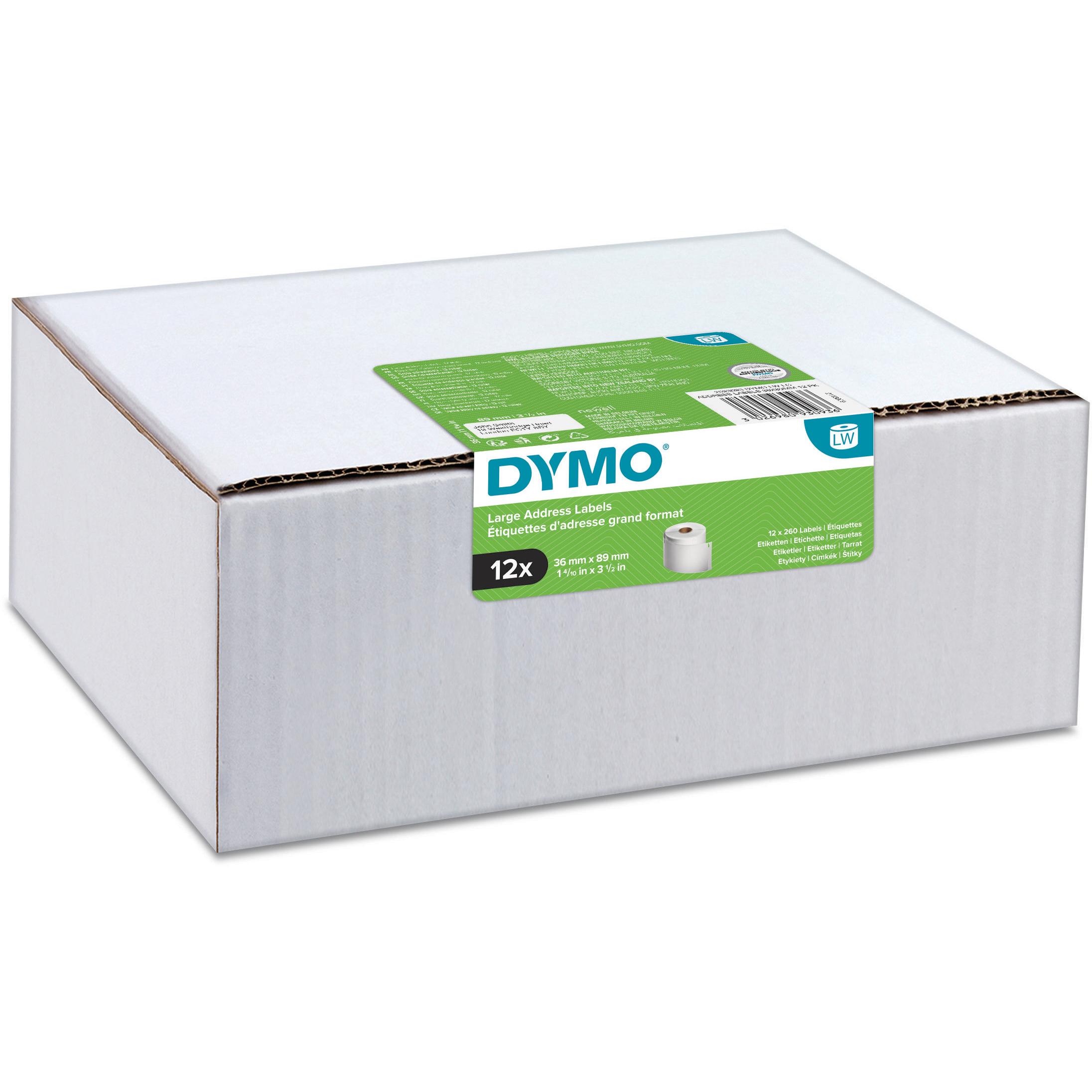 Dymo, Etiketten, Etiketten