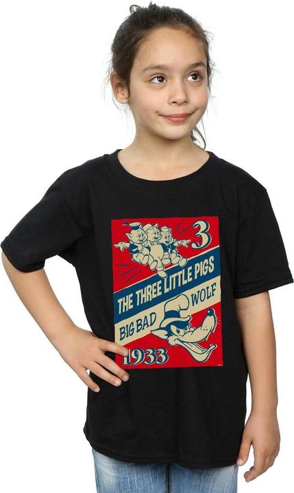 Produktbild Disney Three Little Pigs And The Big Bad Wolf TShirt Mädchen (116)