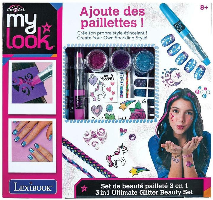 Actual product image Lexibook Cra-Z-Art - 3in1 Ultimate Glitter Beauty Set (CRSS18)