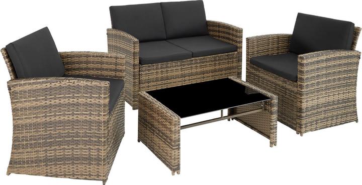 Produktbild tectake Rattan Lounge Lucca