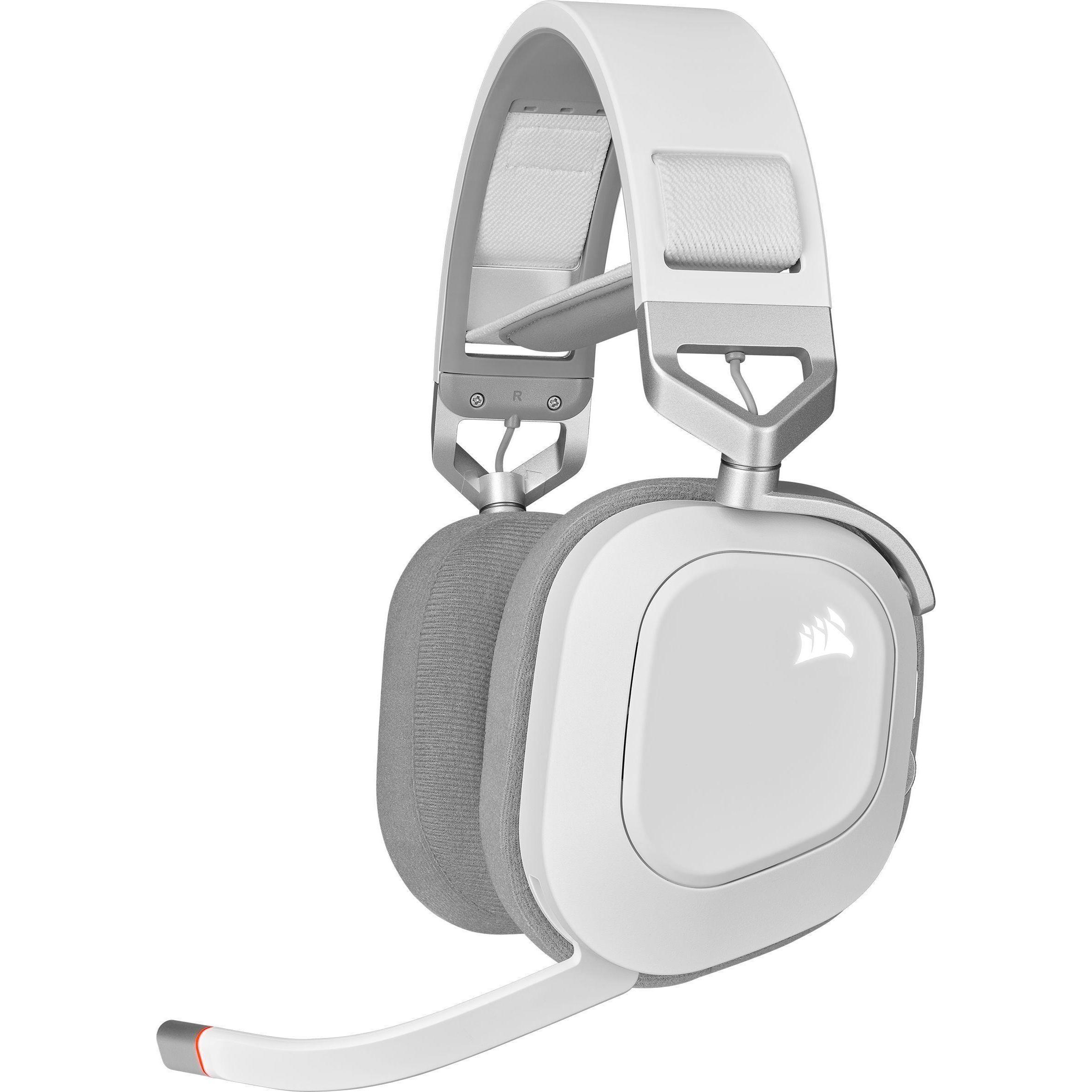 Corsair HS80 (Wireless) (Kabellos), Gaming Headset, Weiss