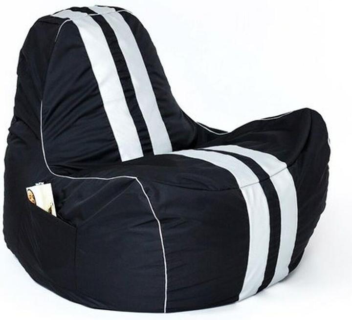 Productafbeelding Go Gift Sako tas poef Ferrari zwart-wit XXL 140 x 100 cm