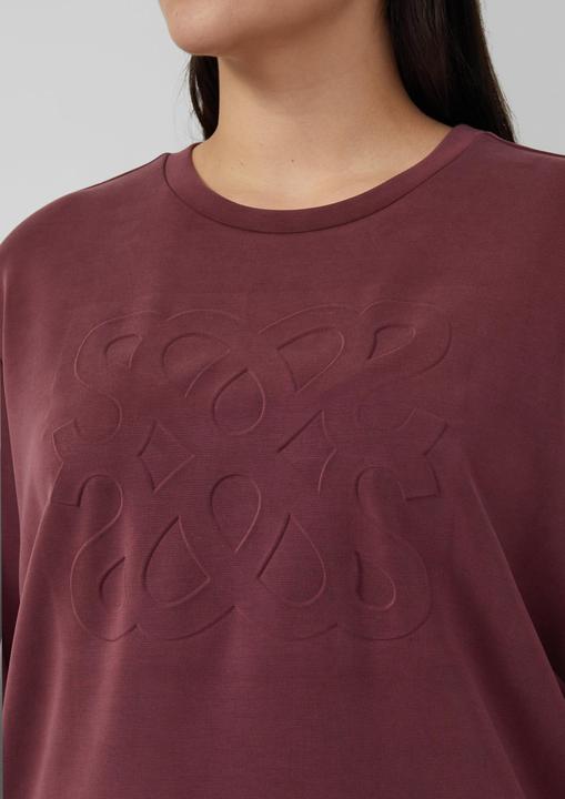 Produktbild s.Oliver Sweatshirt Scuba-Sweatshirt im Relaxed Fit mit Prägung (54)