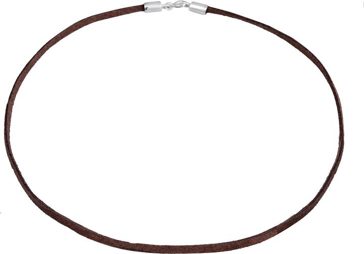Produktbild Elli Choker, Textil-Kette (925er Sterling Silber, Kunstleder, Keine Stein, 36 cm)