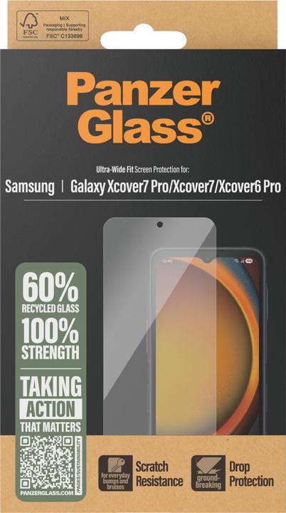 Produktbild PanzerGlass Ultra-Wide Fit (1 Stück, Samsung Galaxy XCover 6 Pro, Samsung Galaxy XCover7 Pro)