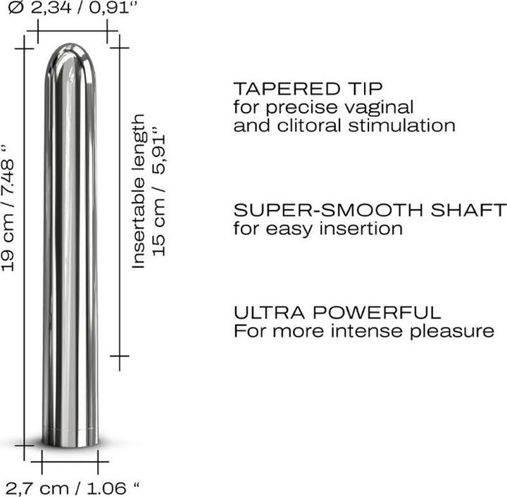 Actual product image Marc Dorcel Silver Star 2.0 (bullet vibrator)