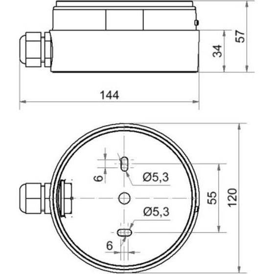 Thumbnail - Werma, Personenschutz, Maxi Adapter seitl. Kabelverschr. GY