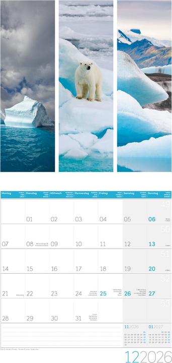 Image du produit Colours of Nature Kalender 2026 - 30x30 (30 x 30 cm, Couverture rigide, Français, Anglais, Italien)