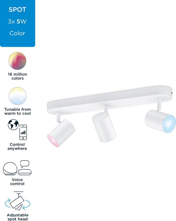 Actual product image WiZ Mounted spots (1035 lm, GU10)