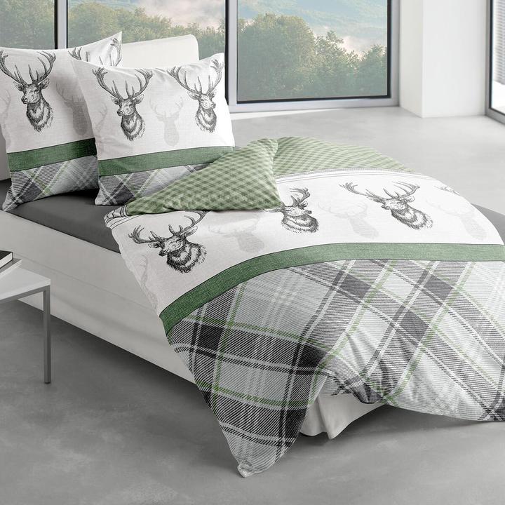 Produktbild Traumschlaf Hirsche (Bettwäsche Set, 155x200 cm + 80x80 cm)