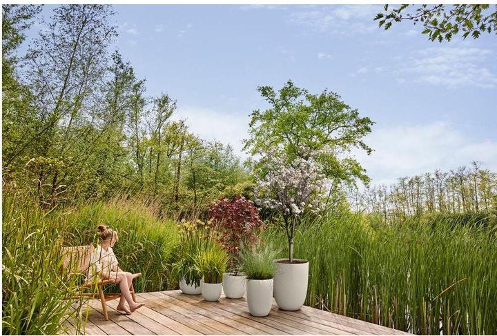 Produktbild Elho Pflanzentopf Sereh Hoch 30 cm Beige (30 x 41 cm)