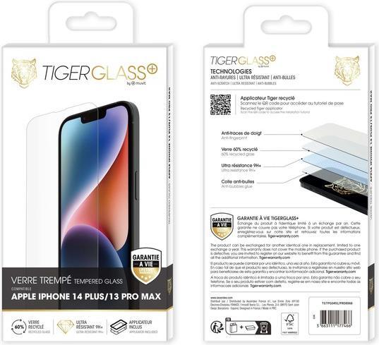 Image du produit Tiger Film de verre recyclé (1 pcs, Apple iPhone 13 Pro Max, Apple iPhone 14 Plus)