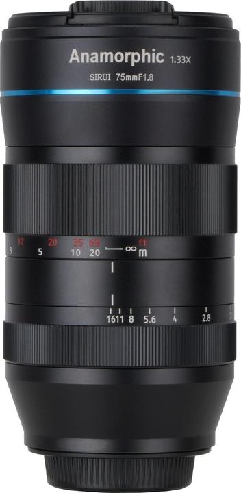 Produktbild Sirui 75 mm F1.8 anamorph (Sony E, APS-C / DX)