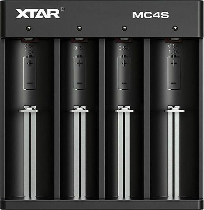 Image du produit Xtar Chargeur MC4S (1 pcs, A, AA / LR6 / LR06 / Mignon / R6 / R14505, AAA / LR03 / Micro / R03 / AM4 / MN2400 / KR03, AAAA / LR61 / LR8D425 / R61 / Mini, C, D)